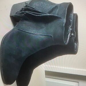 Ecco Danish Design western cowgirl soft leather booties black